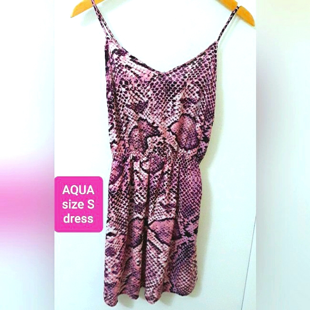 NWOT AQUA Snake Print Dress